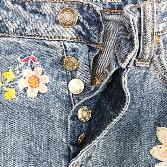 AMERICAN eagle button fly denim bo hi mini skirt - Picture 9 of 10